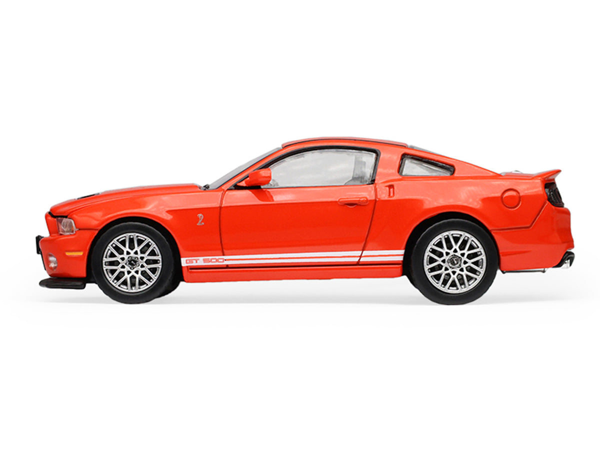 2013 Ford Shelby Mustang GT500 Race Red with White Stripes "Stampede" Series 2 1/64 Diecast Model Car