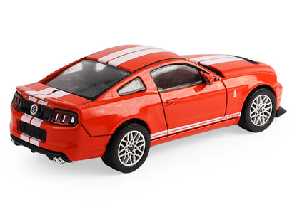 2013 Ford Shelby Mustang GT500 Race Red with White Stripes "Stampede" Series 2 1/64 Diecast Model Car