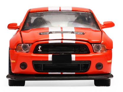 2013 Ford Shelby Mustang GT500 Race Red with White Stripes "Stampede" Series 2 1/64 Diecast Model Car