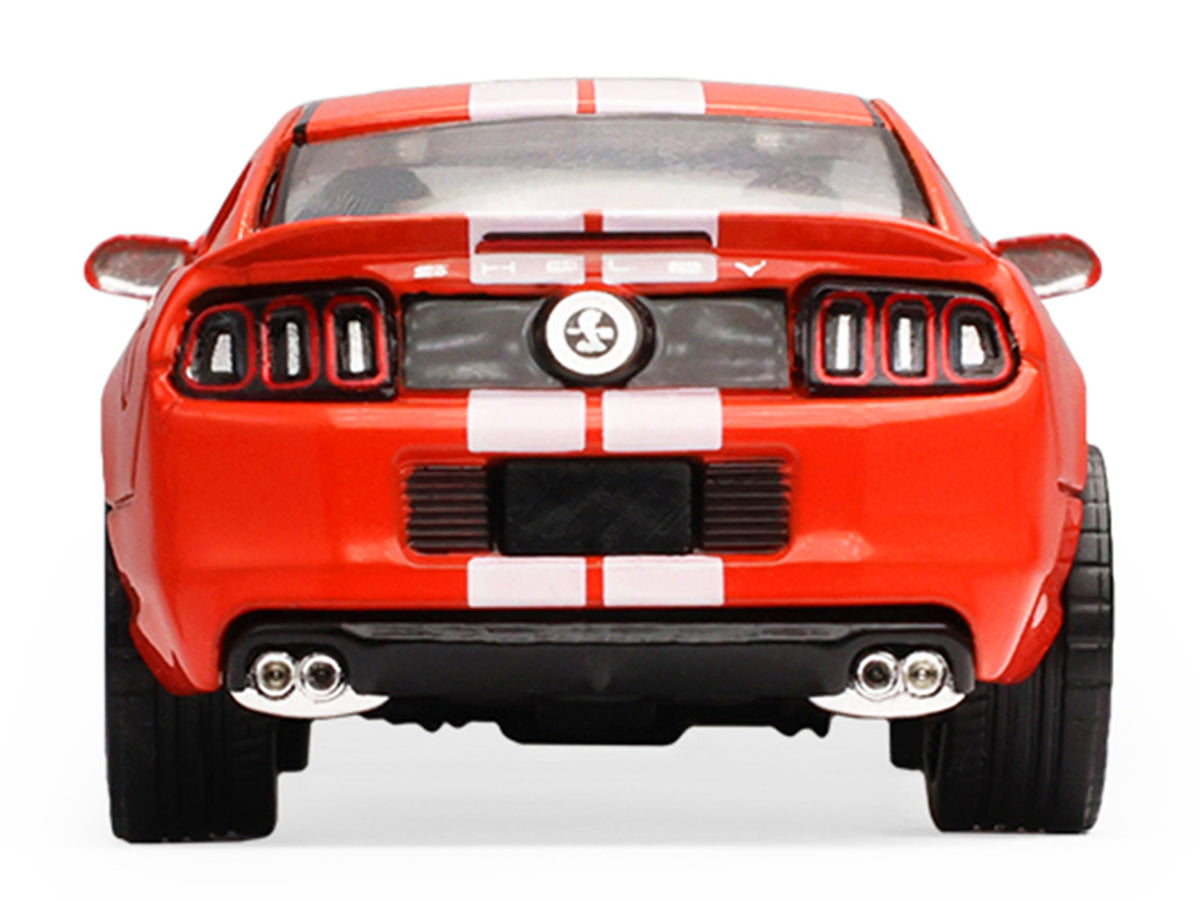 2013 Ford Shelby Mustang GT500 Race Red with White Stripes "Stampede" Series 2 1/64 Diecast Model Car
