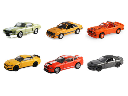 "The Mustang Stampede" Series 2 Set of 6 pieces 1/64 Diecast Model Cars