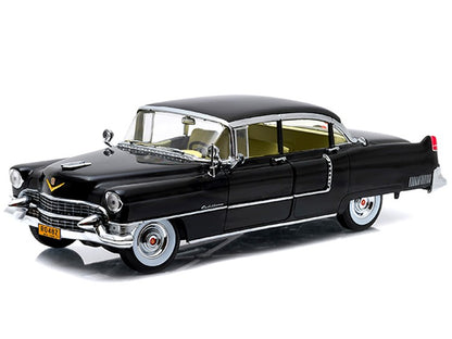1955 Cadillac Fleetwood Series 60 Special Black "The Godfather" (1972) Movie 1/18 Diecast Model Car