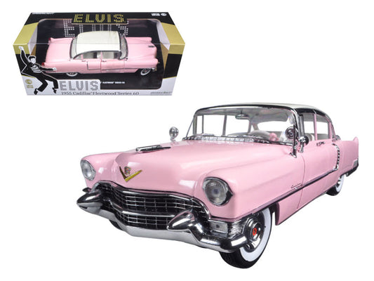 1955 Pink Cadillac Fleetwood Series 60 Special "Elvis Presley" 1/18 Diecast Model Car