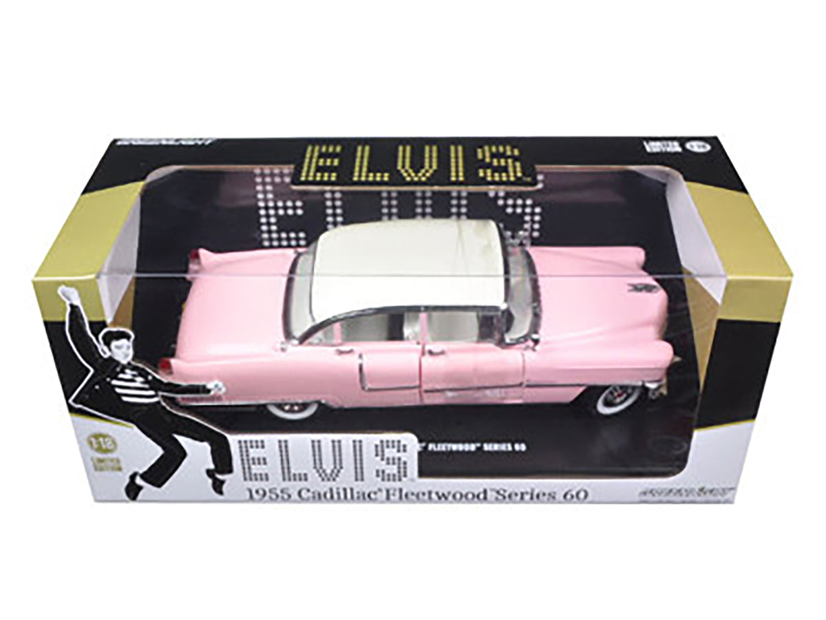 1955 Pink Cadillac Fleetwood Series 60 Special "Elvis Presley" 1/18 Diecast Model Car