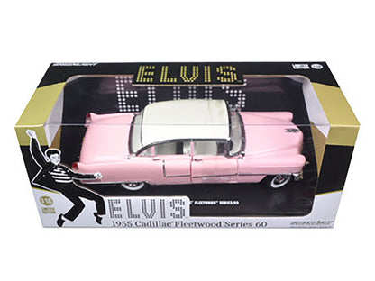 1955 Pink Cadillac Fleetwood Series 60 Special "Elvis Presley" 1/18 Diecast Model Car