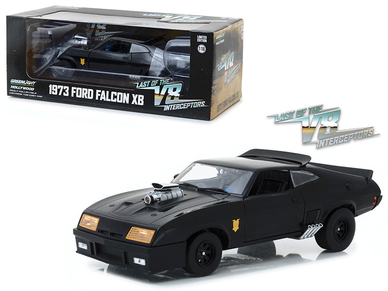 1973 Ford Falcon XB Black "Last of the V8 Interceptors" (1979) Movie 1/18 Diecast Model Car