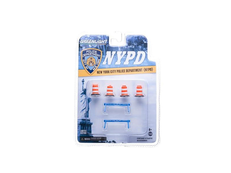 NYPD Accessory Pack 6pc Set Series 1 For 1/64 Model Cars