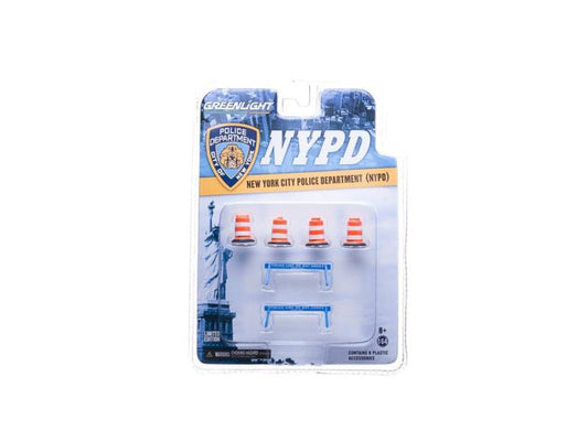 NYPD Accessory Pack 6pc Set Series 1 For 1/64 Model Cars