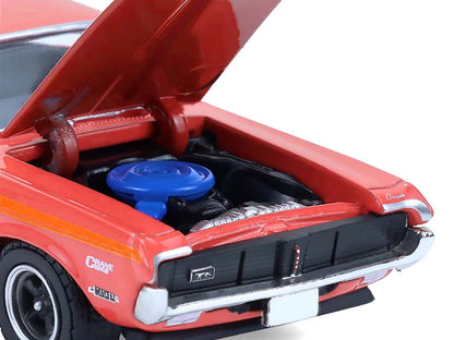 1969 Mercury Cougar Eliminator "Dyno Don" Red with Orange Stripes "GreenLight Muscle" Series 30 1/64 Diecast Model Car