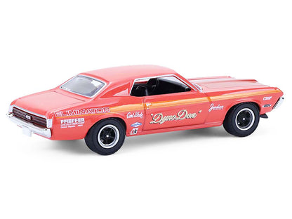 1969 Mercury Cougar Eliminator "Dyno Don" Red with Orange Stripes "GreenLight Muscle" Series 30 1/64 Diecast Model Car
