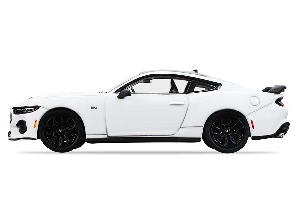 2024 Ford Mustang Oxford White with Black Top "GreenLight Muscle" Series 30 1/64 Diecast Model Car
