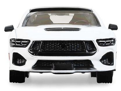 2024 Ford Mustang Oxford White with Black Top "GreenLight Muscle" Series 30 1/64 Diecast Model Car