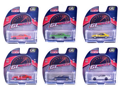 "GreenLight Muscle" Series 30 Set of 6 pieces 1/64 Diecast Model Cars
