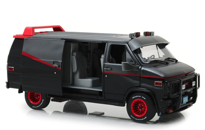 1983 GMC Vandura Black "The A-Team" (1983-1987) TV Series 1/18 Diecast Model Car