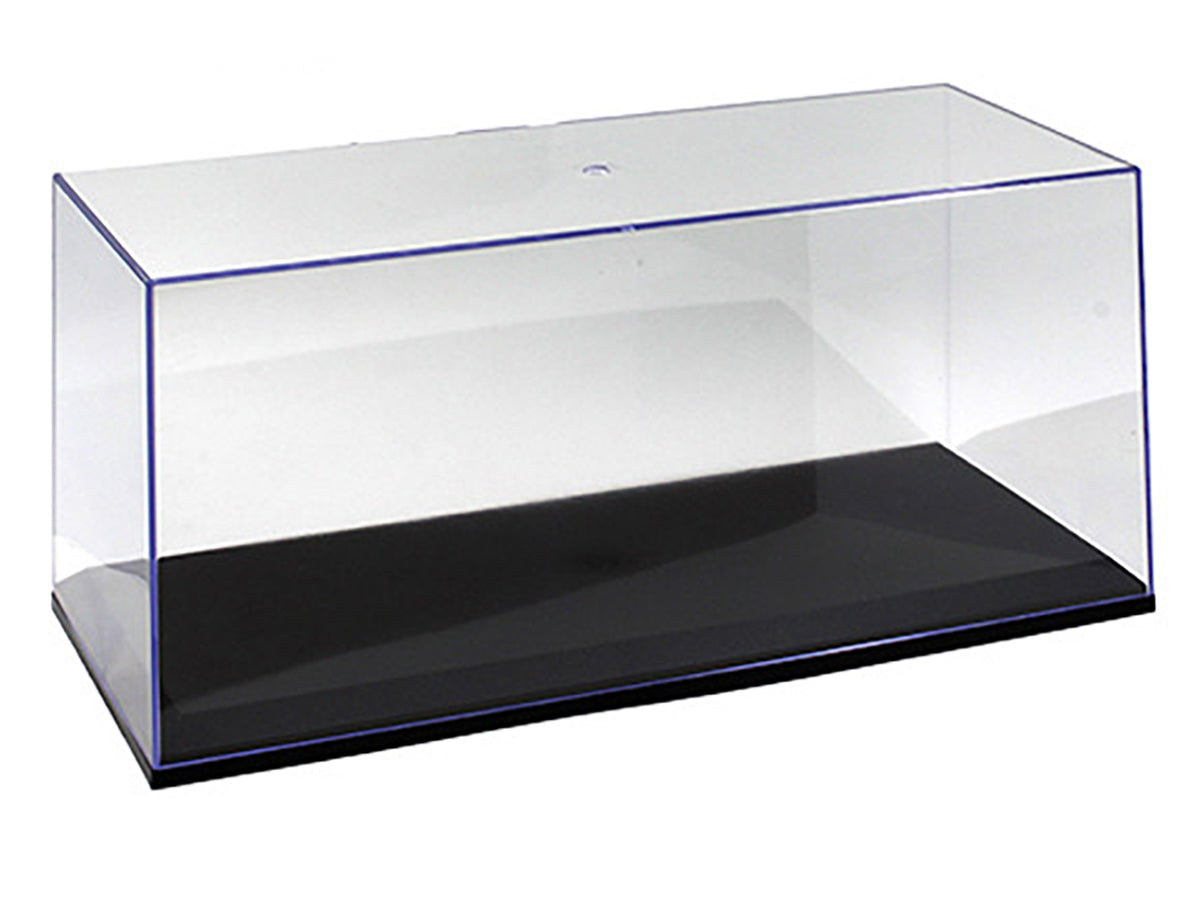 Collectible Display Show Case with Black Base for 1/24 1/18 Scale Models