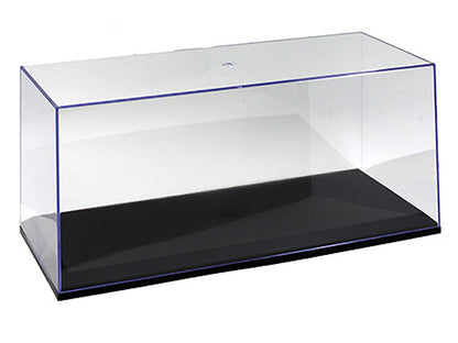 Collectible Display Show Case with Black Base for 1/24 1/18 Scale Models