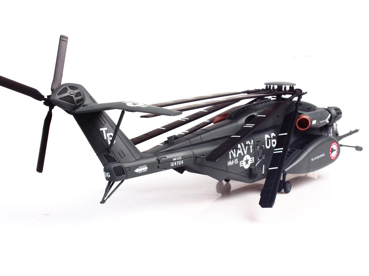 Sikorsky MH-53E Sea Dragon Helicopter "United States Navy Blackhawks Tail Number 06" Dark Gray 1/72 Diecast Model
