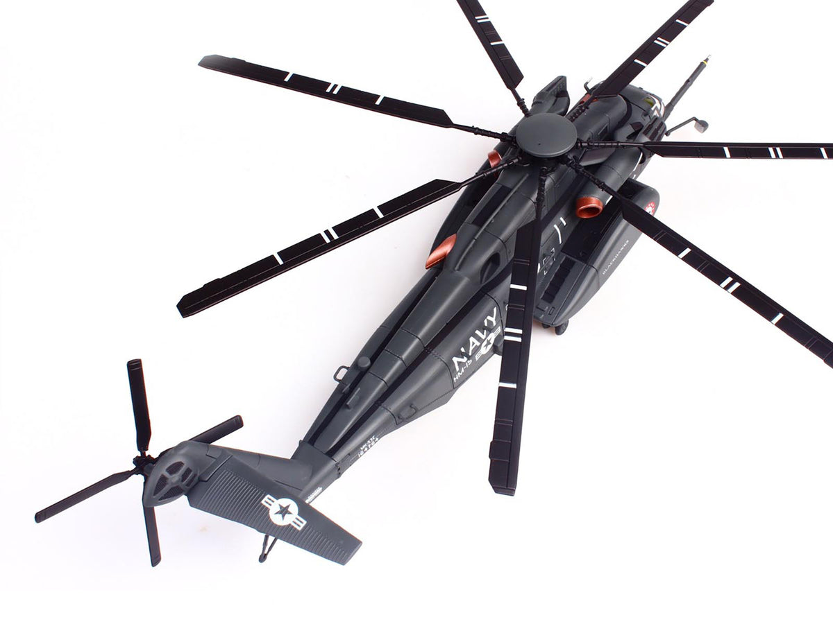 Sikorsky MH-53E Sea Dragon Helicopter "United States Navy Blackhawks Tail Number 06" Dark Gray 1/72 Diecast Model