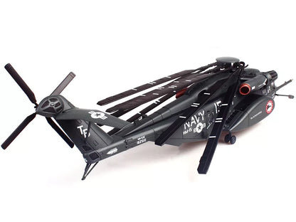 Sikorsky MH-53E Sea Dragon Helicopter "United States Navy Blackhawks Tail Number 15" Dark Gray 1/72 Diecast Model