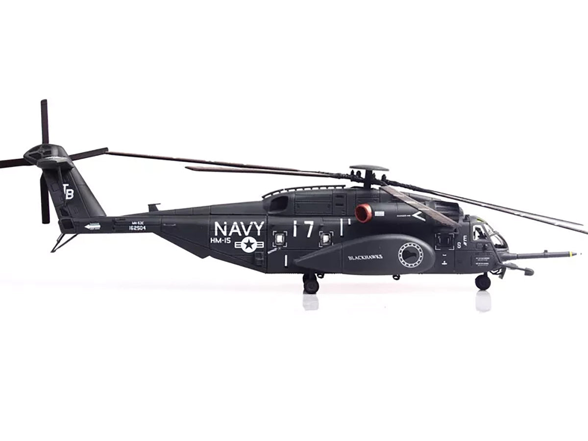 Sikorsky MH-53E Sea Dragon Helicopter "United States Navy Blackhawks Tail Number 17" Dark Gray 1/72 Diecast Model