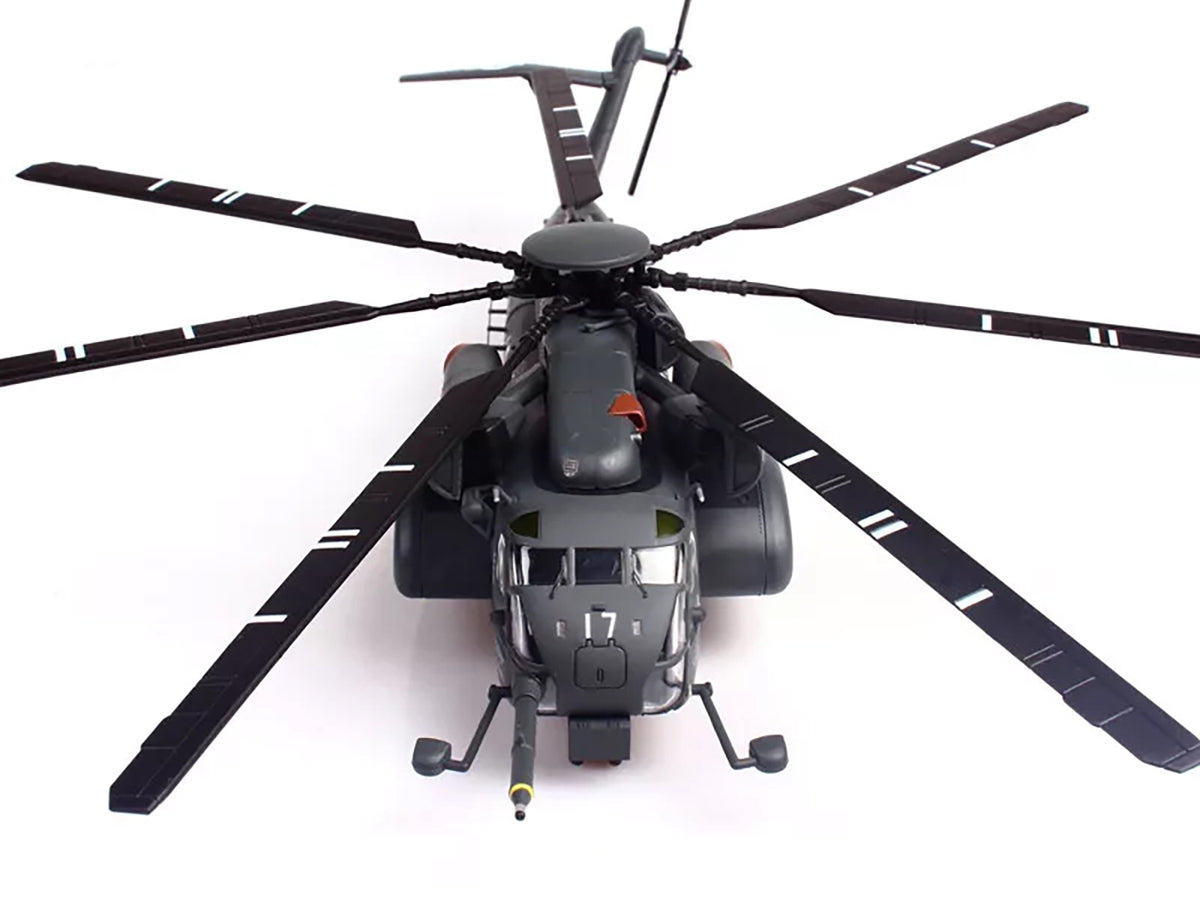 Sikorsky MH-53E Sea Dragon Helicopter "United States Navy Blackhawks Tail Number 17" Dark Gray 1/72 Diecast Model