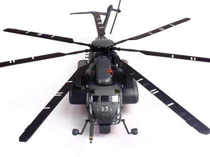 Sikorsky MH-53E Sea Dragon Helicopter "United States Navy Blackhawks Tail Number 17" Dark Gray 1/72 Diecast Model