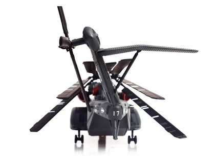 Sikorsky MH-53E Sea Dragon Helicopter "United States Navy Blackhawks Tail Number 17" Dark Gray 1/72 Diecast Model