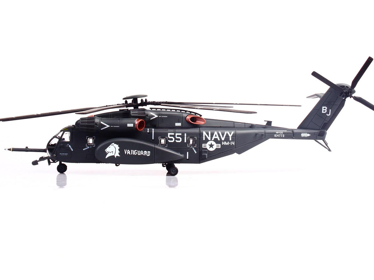 Sikorsky MH-53E Sea Dragon Helicopter "United States Navy Vanguard Tail Number 551" Dark Gray 1/72 Diecast Model