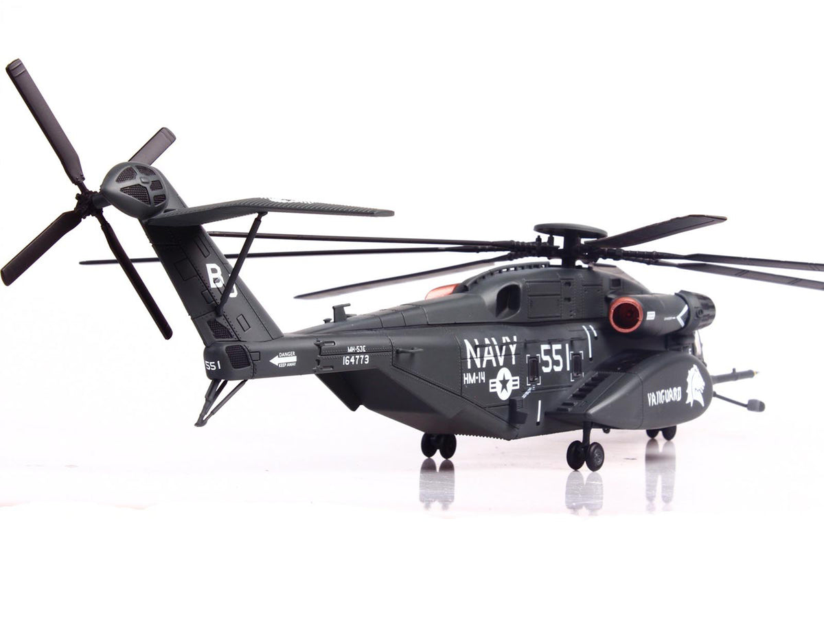 Sikorsky MH-53E Sea Dragon Helicopter "United States Navy Vanguard Tail Number 551" Dark Gray 1/72 Diecast Model