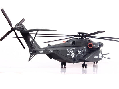 Sikorsky MH-53E Sea Dragon Helicopter "United States Navy Vanguard Tail Number 551" Dark Gray 1/72 Diecast Model