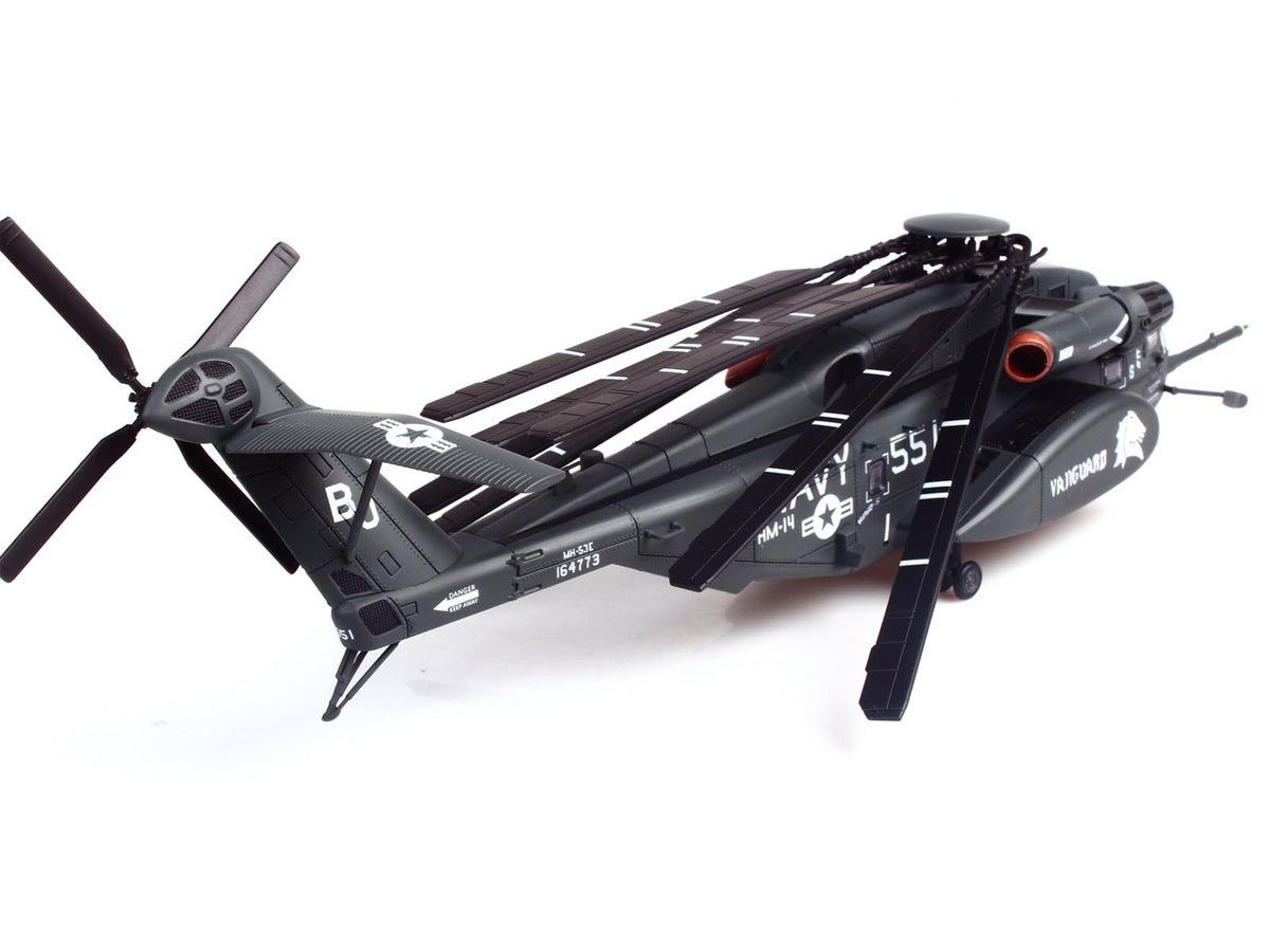Sikorsky MH-53E Sea Dragon Helicopter "United States Navy Vanguard Tail Number 551" Dark Gray 1/72 Diecast Model