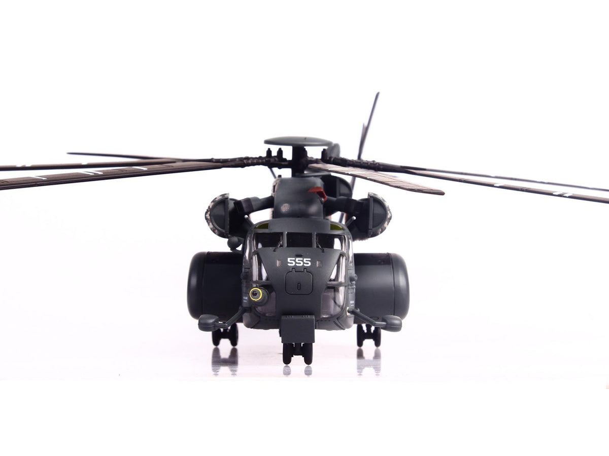Sikorsky MH-53E Sea Dragon Helicopter "United States Navy Vanguard Tail Number 555" Dark Gray 1/72 Diecast Model