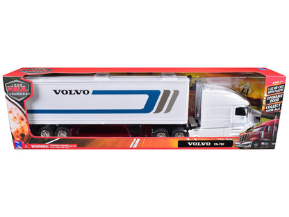Volvo VN-780 Truck with Dry Van Trailer White "Long Haul Truckers" Series 1/32 Diecast Model