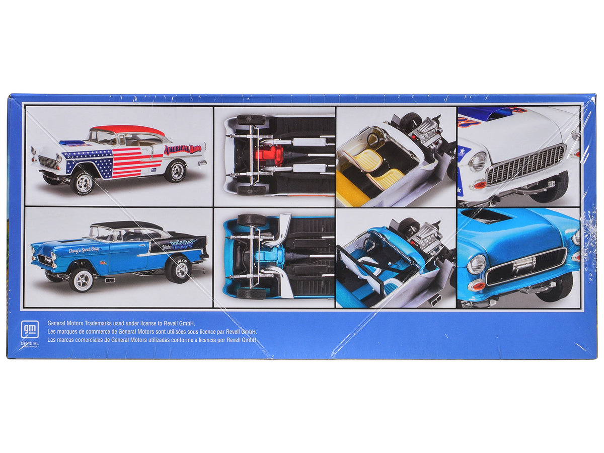 Level 4 Model Kit 1955 Chevrolet Bel Air Street Machine 2-in-1 Kit 1/24 Scale Model