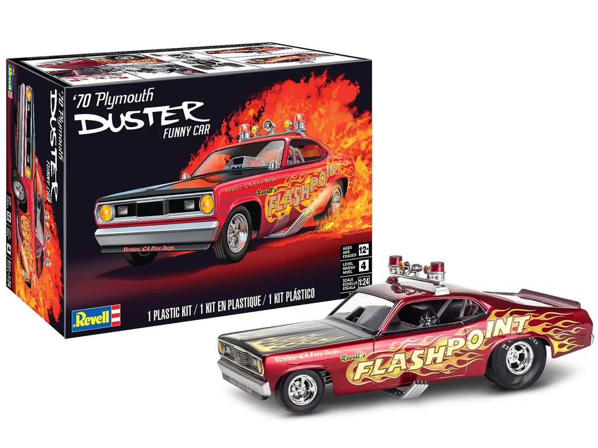 Level 4 Model Kit 1970 Plymouth Duster Funny Car 1/24 Scale Model