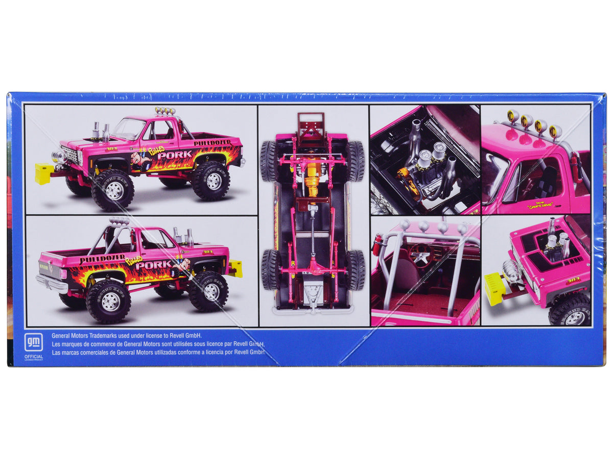 Level 4 Model Kit 1978 Chevrolet Blazer Pickup Truck "Pulled Pork Pulldozer" 1/24 Scale Model