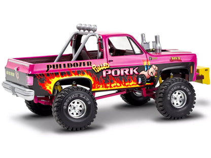 Level 4 Model Kit 1978 Chevrolet Blazer Pickup Truck "Pulled Pork Pulldozer" 1/24 Scale Model