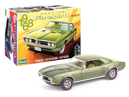 Level 4 Model Kit 1968 Pontiac Firebird 400 2-in-1 Kit 1/25 Scale Model