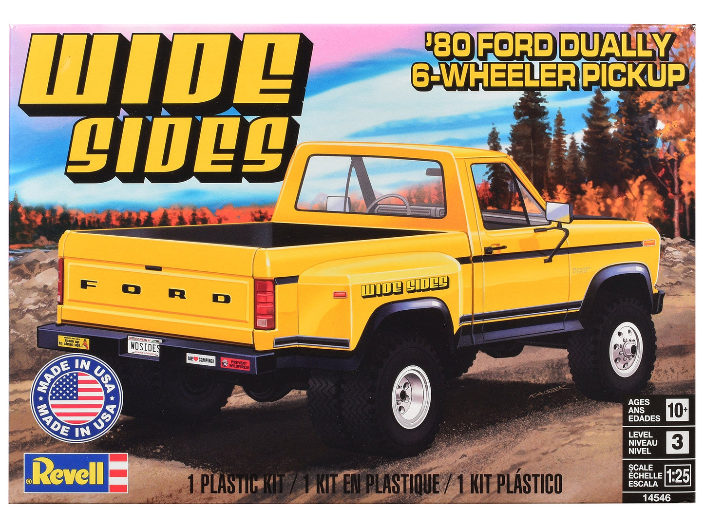 Level 3 Model Kit 1980 Ford F-150 Dually Pickup Truck 1/25 Scale Model