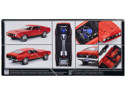Level 4 Model Kit 1971 Ford Mustang Mach 1 James Bond 007 "Diamonds Are Forever" (1971) Movie 1/25 Scale Model