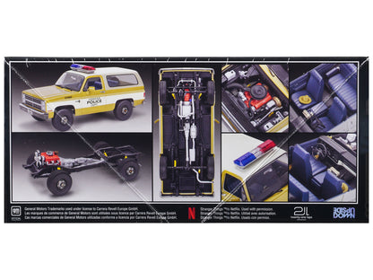 Level 4 Model Kit Jim Hopper's 1985 Chevrolet K5 Blazer "Stranger Things" (2016-Current) TV Series 1/25 Scale Model