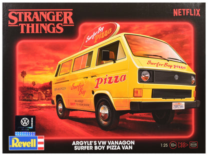 Level 3 Model Kit Argyle’s Volkswagen Vanagon "Surfer Boy Pizza" Van "Stranger Things" (2016-Current) TV Series 1/25 Scale Model