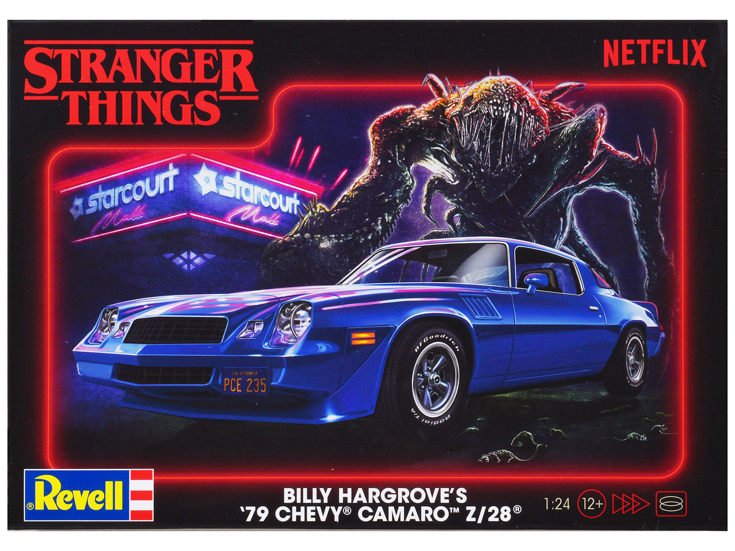Level 4 Model Kit Billy Hargrove’s 1979 Chevrolet Camaro Z/28 "Stranger Things" (2016-Current) TV Series 1/24 Scale Model