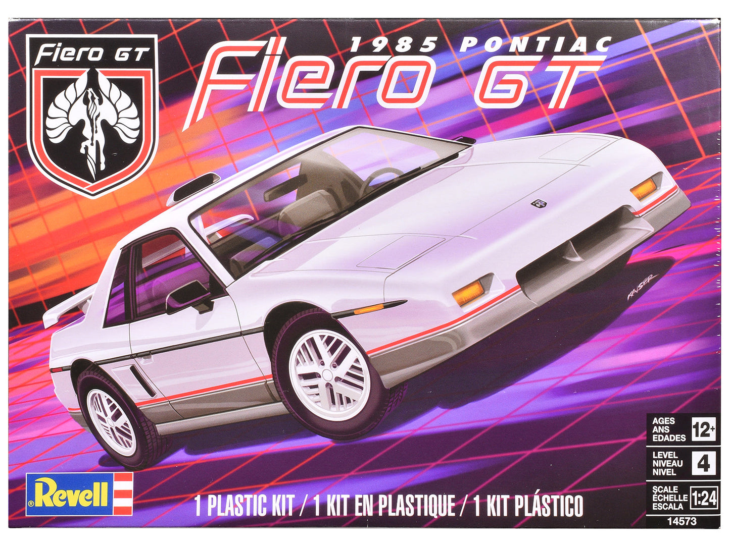 Level 4 Model Kit 1985 Pontiac Fiero GT 1/24 Scale Model