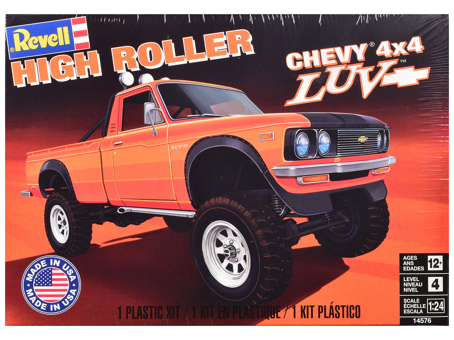 Level 4 Model Kit Chevrolet LUV 4x4 Pickup Truck "High Roller" 1/24 Scale Model