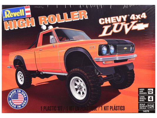 Level 4 Model Kit Chevrolet LUV 4x4 Pickup Truck "High Roller" 1/24 Scale Model