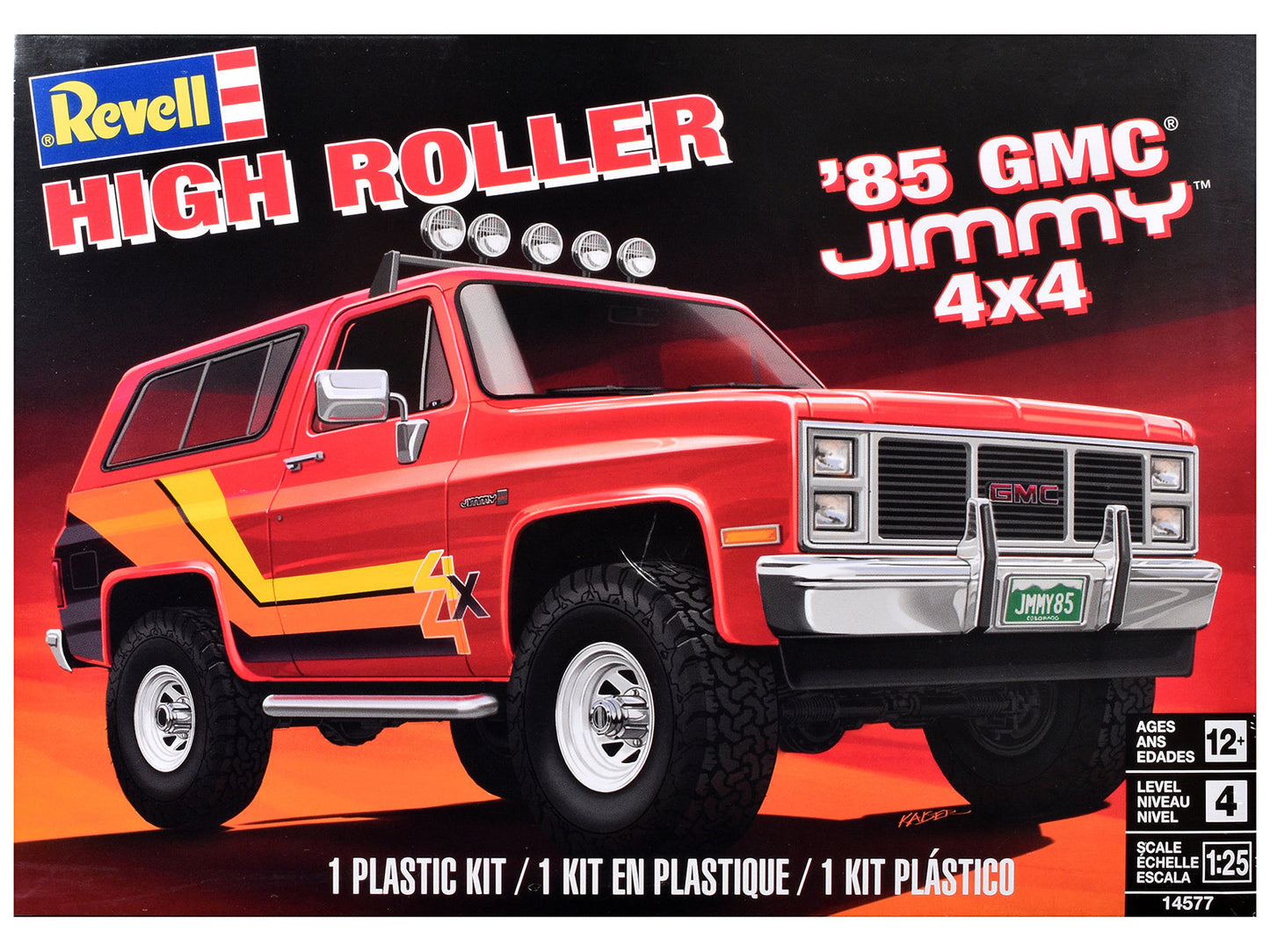 Level 4 Model Kit 1985 GMC Jimmy 4x4 "High Roller" 1/25 Scale Model