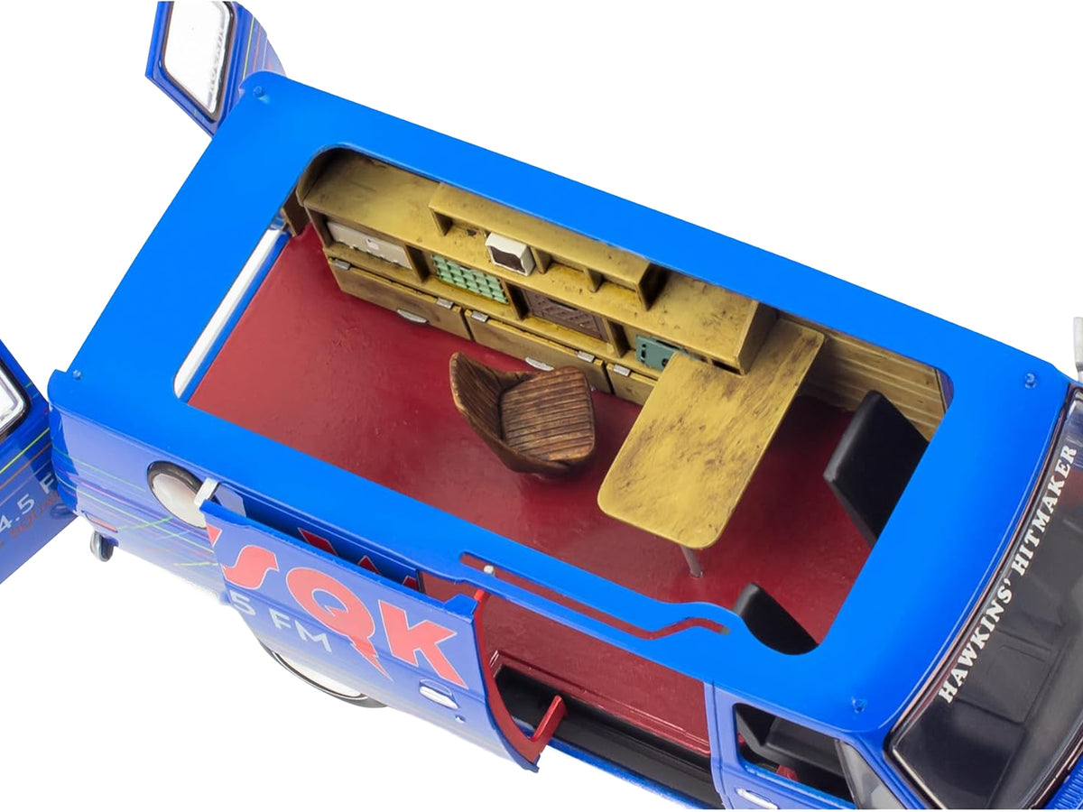 Level 3 Model Kit 1977 GMC "WSQK Squawk" Van "Stranger Things" (2016-2025) TV Series 1/25 Scale Model