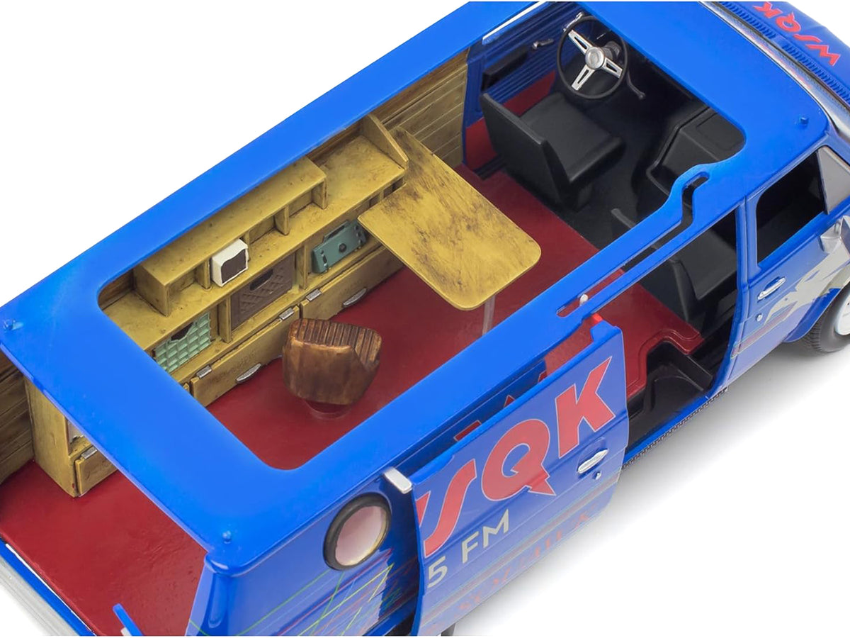 Level 3 Model Kit 1977 GMC "WSQK Squawk" Van "Stranger Things" (2016-2025) TV Series 1/25 Scale Model