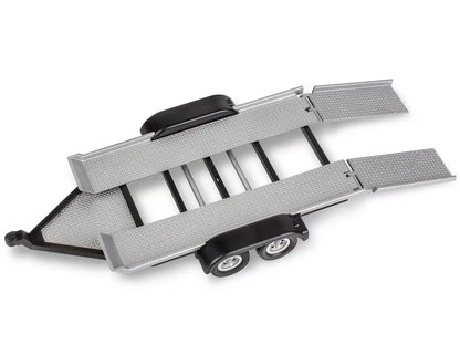 Level 3 Model Kit 1978 Chevrolet Off-Road 4x4 Pickup Truck and "Malibu Grand Prix" Virage with Trailer "Fantasy Formula" 1/25 Scale Model